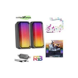 Speaker - Haut Parleur - USB + Jack 3.5 - RGB - N-522