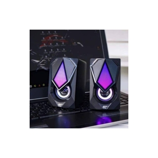 Speaker - Haut Parleur - USB + Jack 3.5 - Gamer - RGB