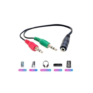Adaptateur 2 jack Mâle vers jack Femelle