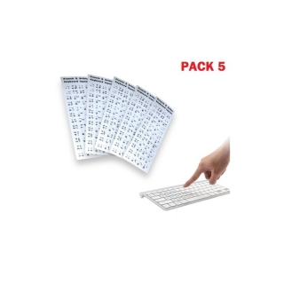 Pack 5- Étiquette - En arabe - Pour clavier