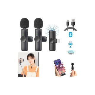 DOUBLE Micro Cravate Bluetooth - TYPE C - Microphone sans fil - Android