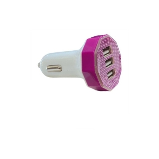Chargeur Voiture - Allume Cigare - 3 Ports USB