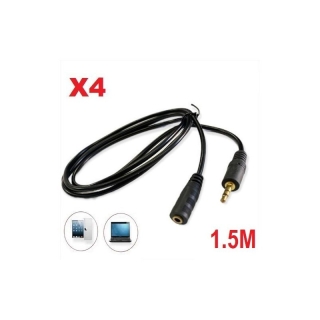 Pack 4 Rallonge - Raccord - Extension - Jack - 1.5M