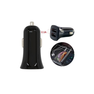 Chargeur Voiture - Mini Allume Cigare - 2 Ports USB