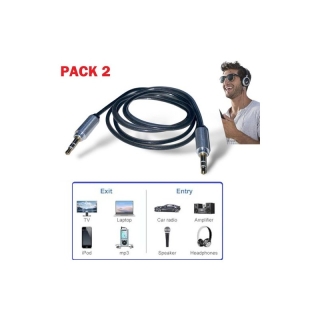 Pack de 2 Câbles Jack mâle vers Jack mâle