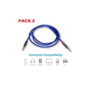 Pack de 2 Câbles Jack mâle vers Jack mâle