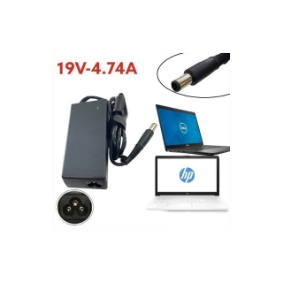 Chargeur adaptable pour Pc portable HP / DELL - 19V - 4.74A