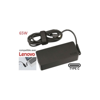 Chargeur adaptable Pour Pc portable Lenovo - 65W - Type C