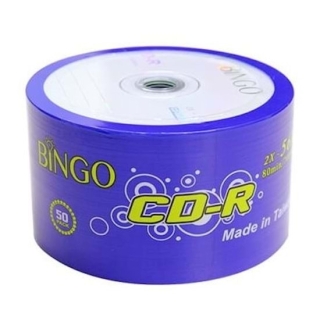 Bobine de 50 CD-R BINGO 700 Mo - 80 Min Haute Vitesse
