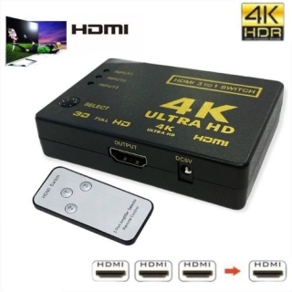 Switcheur HDMI - Commutateur - 3 Boutons - 3x HDMI