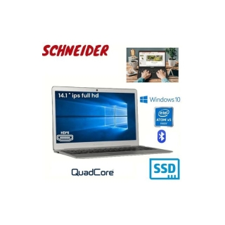 PC Portable Schneider SCL141CTP 14.1” Full HD – Intel Atom Quad Core – 2 Go RAM – 32 Go