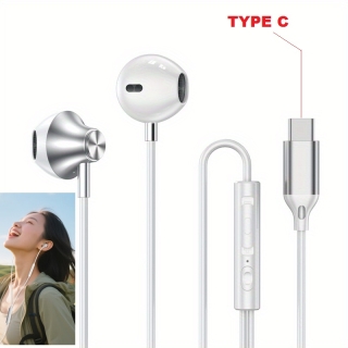 Écouteurs Filaire USB Type-C M1 – Son Stéréo Haute Qualité