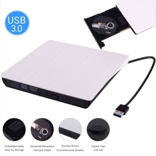 Lecteur & Graveur Externe CD/DVD USB 3.0 Haute Vitesse