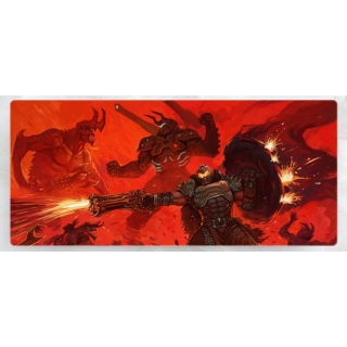 Tapis de Souris Gaming XXL - Édition DOOM Eternal (Hellfire) - 900x400mm
