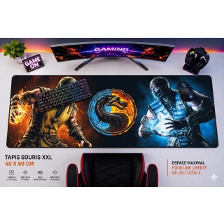 TAPIS SOURIS GAMING 40X90 Mortal Kombat - Scorpion vs Sub-Zero Edition