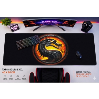 TAPIS SOURIS GAMING 40X90 Mortal Kombat - Dragon Logo