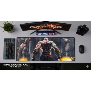 TAPIS DE SOURIS GAMING 40X90 God of War - Kratos Edition