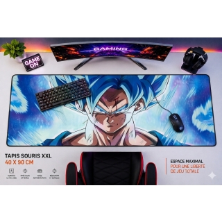 TAPIS DE SOURIS GAMING 40X90 Dragon Ball - Goku Super Saiyan Blue