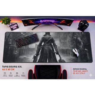 TAPIS DE SOURIS GAMING 40X90 Bloodborne - Yharnam Hunter Edition