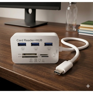 Lecteur De Carte Et Hub Usb 3.0 Usb-C