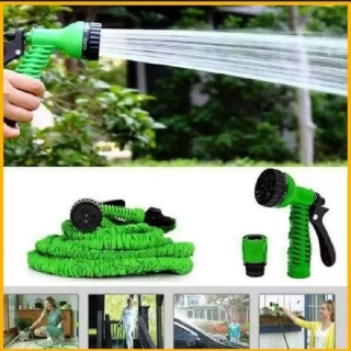 Tuyau D'arrosage Extensible & Douchette 30 Mètres Vert