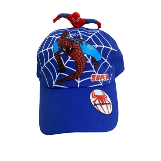 Casquette Enfant Motif Spider Bleu