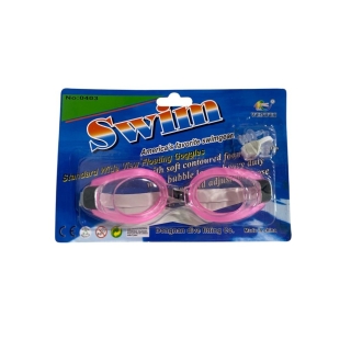 Lunettes De Natation & Bouchon D'oreille & Clip de Nez Rose
