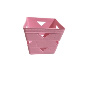 Support carré pliable pour stylos et accessoires plastique robuste 10x10x9 cm