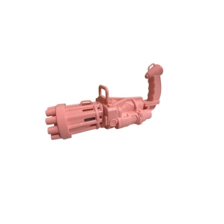 Pistolet à Bulles Automatique Gatling à 10 Trous - Rose