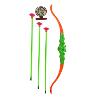 Kit de Tir à l’Arc pour Enfants avec 3 Flèches à Ventouse & Cible