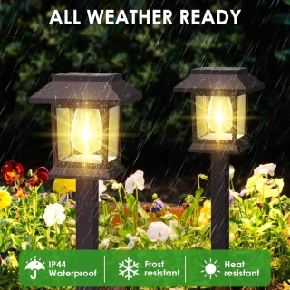 Lampes Solaires Exterieures Jardin, 2 pièces, Marche/Arrêt Automatique pour Décoration Chemin