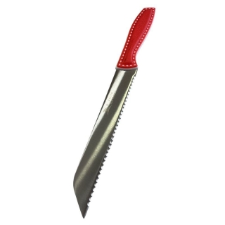 Couteau à Pain Inox Premium 33 cm rouge