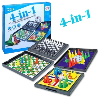 Jeu de société multifonctionnel 4-en-1