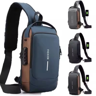 Sac À Dos À Bandoulière Antivol USB 24 x 17 x 7 cm