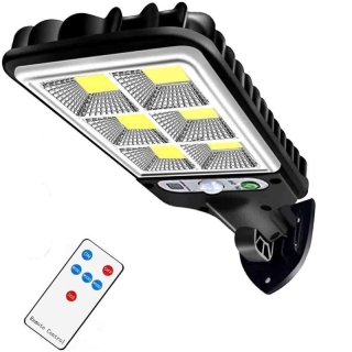Lampe solaire de jardin à LED avec télécommande et détecteur de mouvement