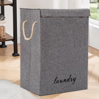 Sac de Rangement en Tissu Gris
