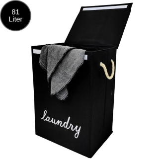 Sac de Rangement en Tissu Noir