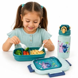 Pack de lunch box et bouteille d'eau Vert