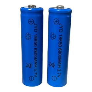 2 Piles Rechargeable 3,7 V 18650 6800 mAh JYD