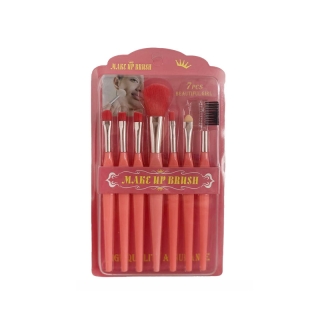 Kit de 7 Pinceaux de Maquillage Yeux Corail