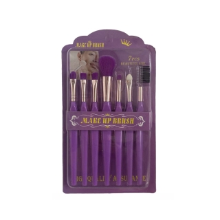 Kit de 7 Pinceaux de Maquillage Yeux Violet
