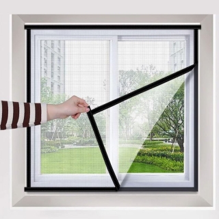 Moustiquaire Réutilisable Pour Fenêtre 150 x 150 cm – Avec Scratch Sans Perçage