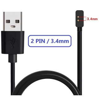 Câble de Charge Universel pour Montre Connectée 2 Broches 3.4 mm