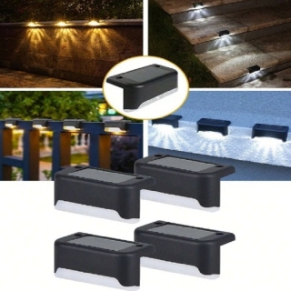 4 Lampes de Clôture Solaires