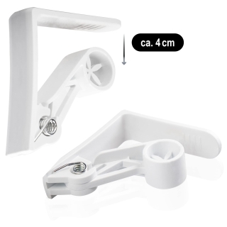 Lot de 4 Clips pour Nappe de Table Blanc