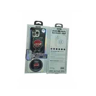 Coque pour iPhone 14 Pro En silicone Imprimé "STOP"