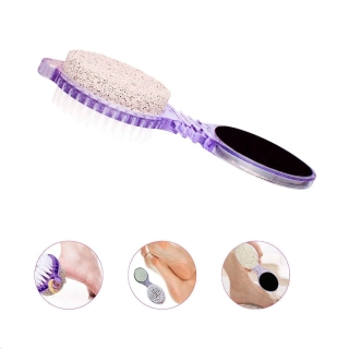 Brosse pédicure multi-usages en plastique violet