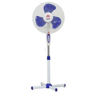 Ventilateur Électrique CHANGLI CROWN FS-1619 Blanc 3 Vitesses Pied Réglable