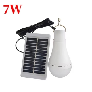 Lampe Solaire LED 7W Suspendue – 4 Modes d’Éclairage, Rechargeable USB