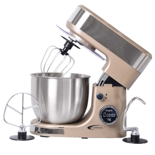 Florence Robot Pétrin Avec Écran Digital LED 5L 1300W – Beige - Modèle 6461AE